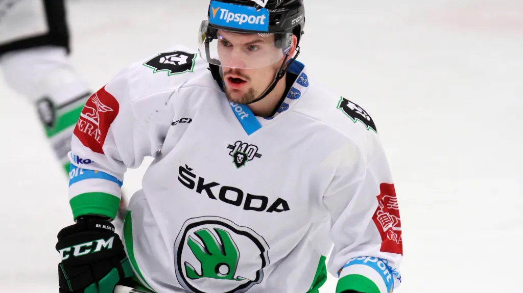 Petr Holík v dresu Mladé Boleslavi