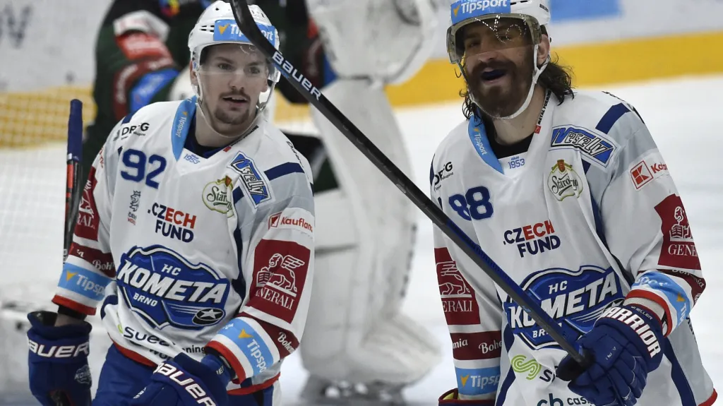 Peter Mueller (vpravo) s Petrem Holíkem