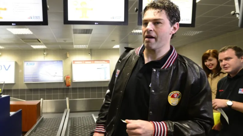 Jaromír Jágr před odletem na MS