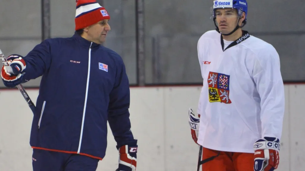 Jan Kolář a kouč Vladimír Růžička