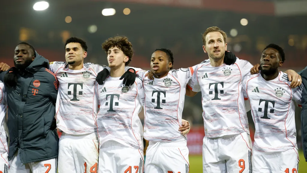 Radost hráčů Bayernu Mnichov