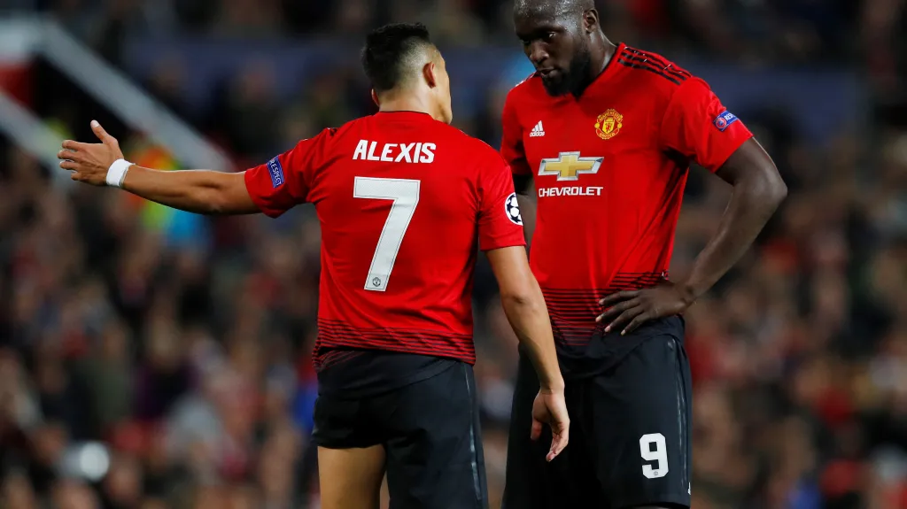 Alexis Sánchez a Romelu Lukaku v dresu Manchesteru United