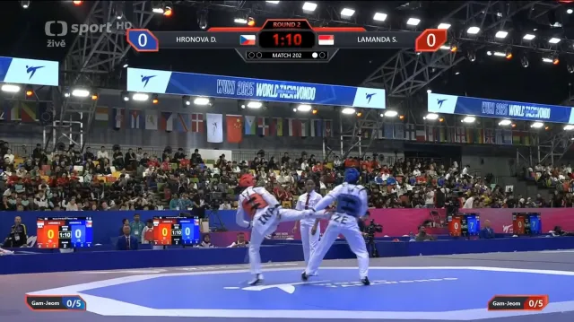 Taekwondistka Hronová vypadla na MS v 1. kole