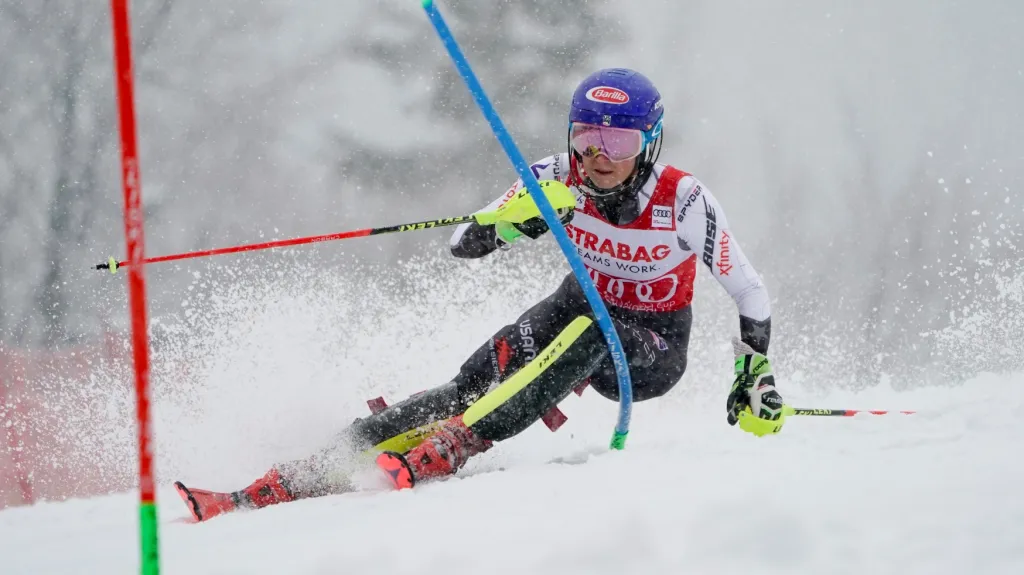 Američanka Mikaela Shiffrinová ve slalomu ve Špindlerově Mlýně