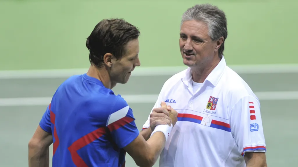 Tomáš Berdych s Jaroslavem Navrátilem