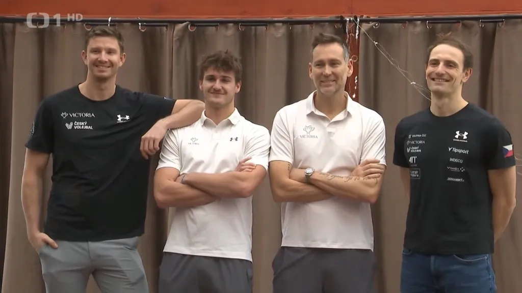 Zleva: Schweiner, Trousil, Tomatis a Perušič