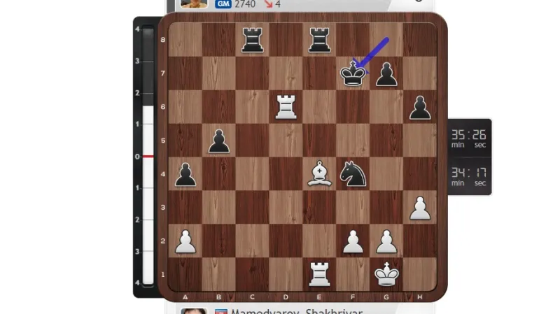 Rozhodující moment Navarovy partie