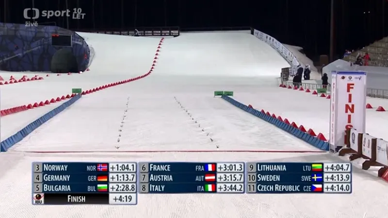 Čechům smíšená štafeta vůbec nevyšla - sestřih závodu