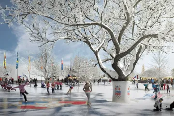 Vizualizace Olympijského parku Letná 2014