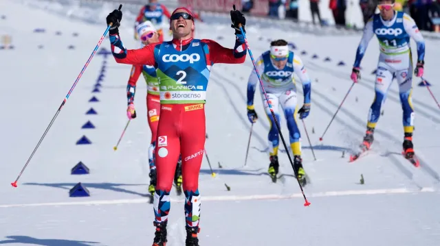 Finiš závodu na 50 kilometrů