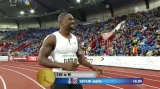 Triumf Gatlina v běhu na 100 metrů v Ostravě
