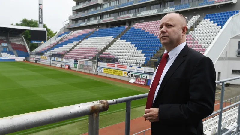 Petr Fousek na Andrově stadionu v Olomouci
