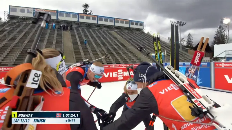 Sestřih závodu smíšených štafet