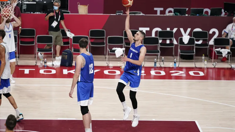 Trénink českých basketbalistů na LOH v Tokiu