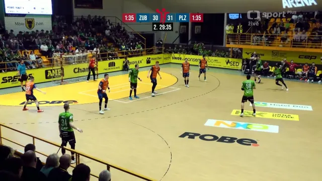 Závěr utkání Zubří – Plzeň