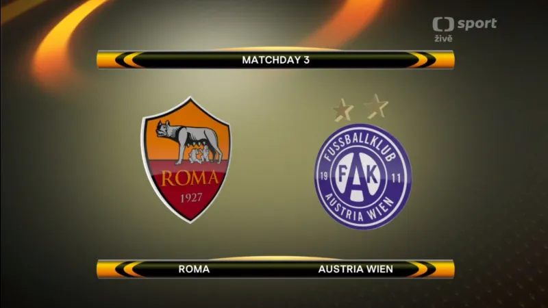Sestřih utkání AS Řím - Austria Vídeň