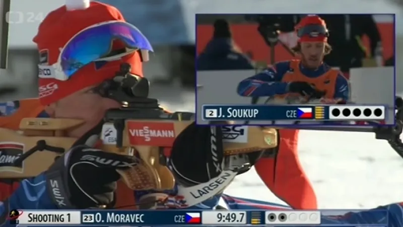 Sestřih vytrvalostního závodu biatlonistů v Oslu