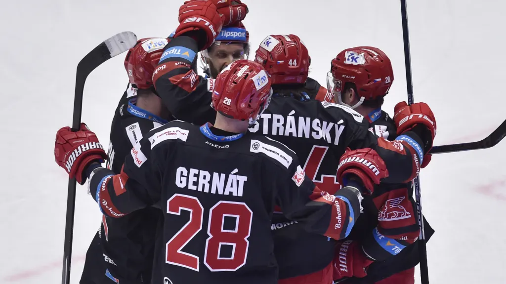 Radost hokejistů Třince