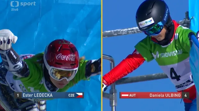 Vystoupení Ester Ledecké ve finále paralelního slalomu