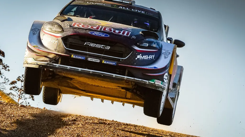 Sebastien Ogier na Mexické rallye