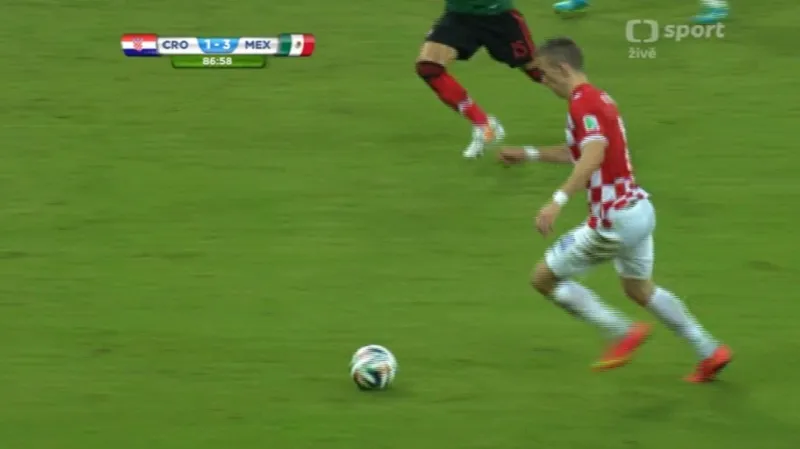 Gól v utkání Chorvatsko - Mexiko: Perišič - 1:3 (87. min.)