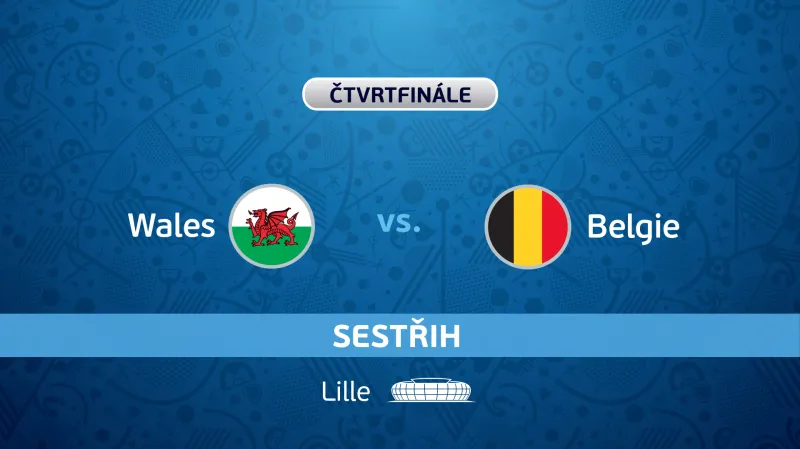 Sestřih utkání Wales - Belgie