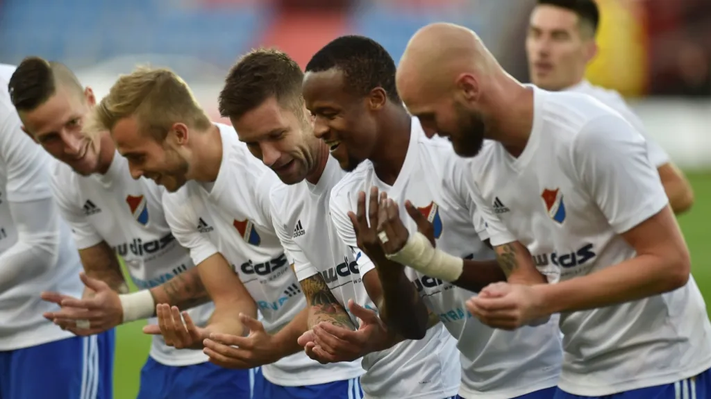 Fotbalisté Baníku slaví