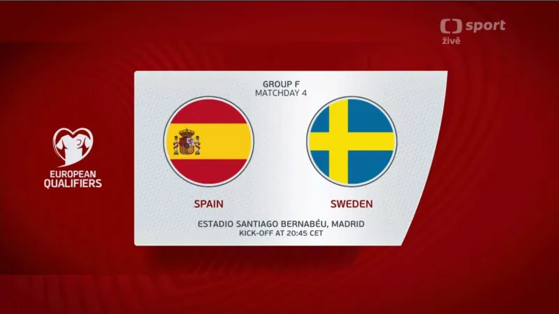 Sestřih utkání Španělsko - Švédsko