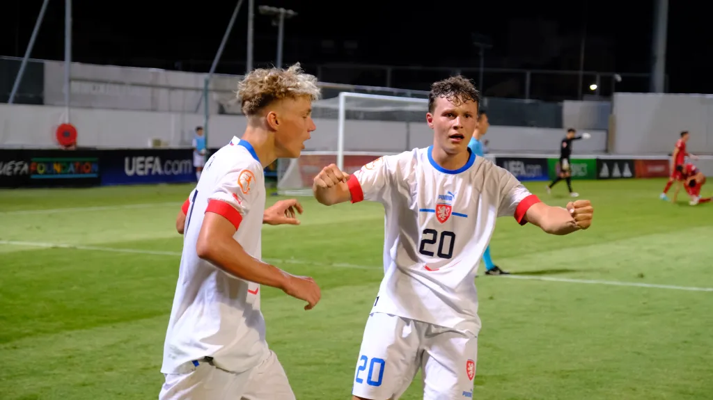 Karel Belžík slaví vyrovnávací gól