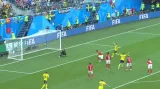 Gól v utkání Švédsko - Švýcarsko: Forsberg - 1:0 (66. min.)