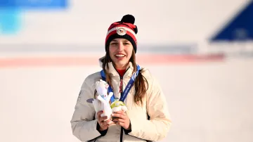 Medailový ceremoniál se Zuzanou Maděrovou