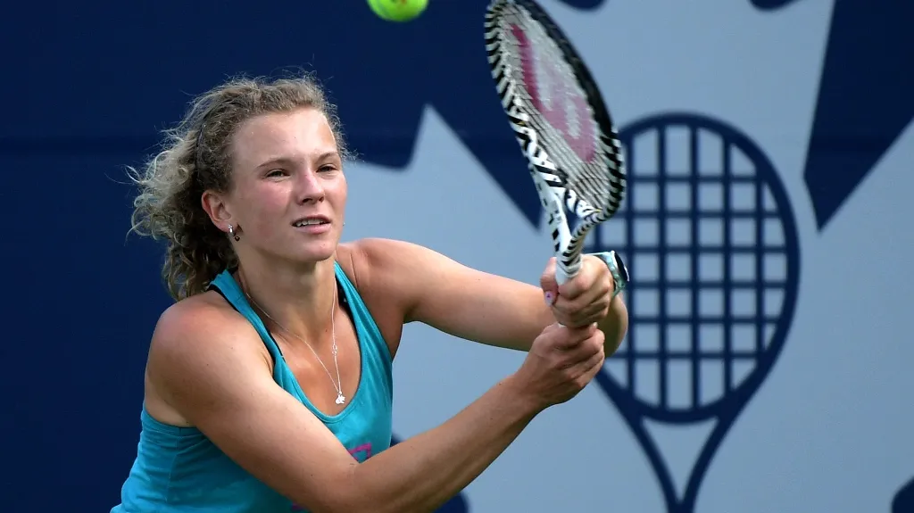 Kateřina Siniaková na turnaji WTA v Torontu