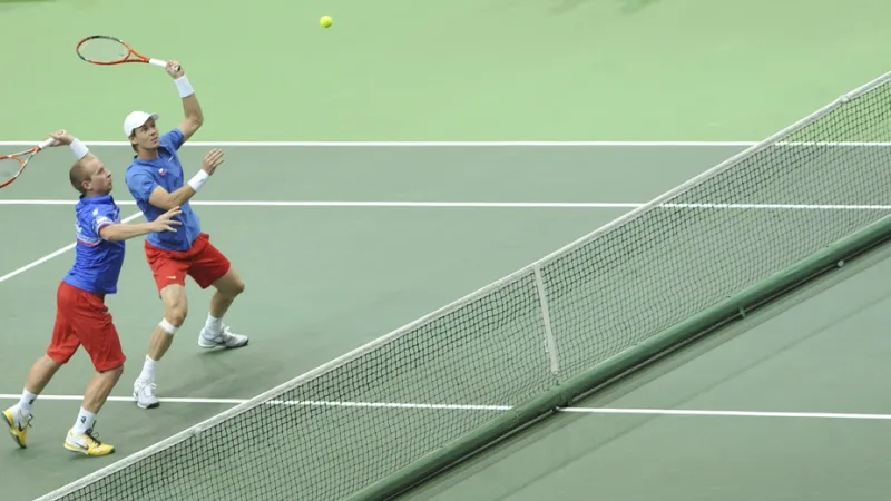 Tomáš Berdych a Lukáš Dlouhý