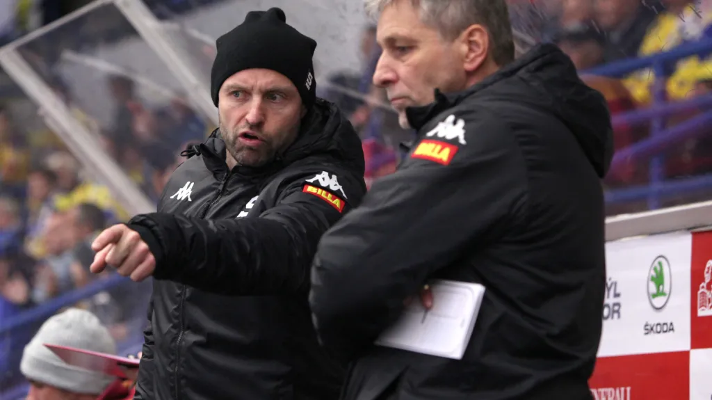 Jaroslav Hlinka s trenérem Josefem Jandačem