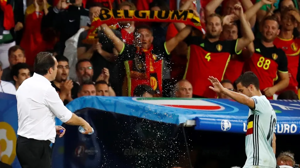 Marc Wilmots a Eden Hazard