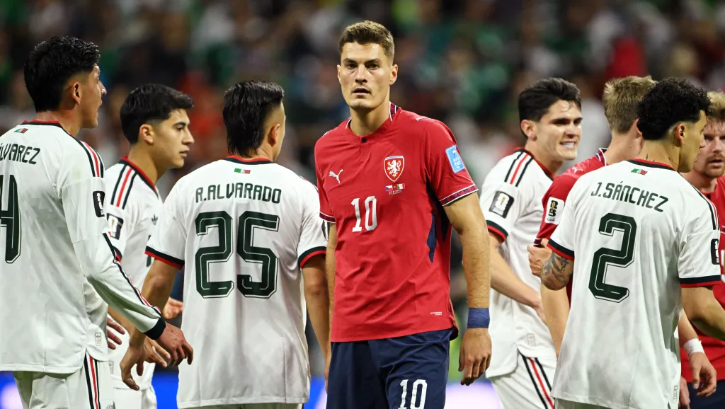 Patrik Schick v utkání s Mexikem