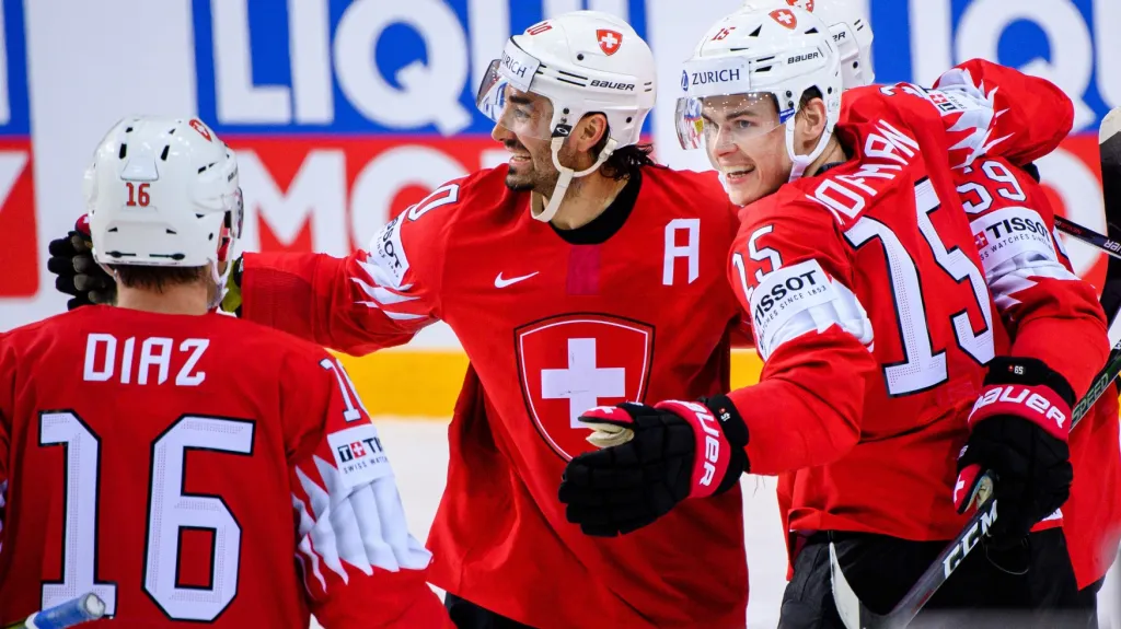 Radost švýcarských hokejistů