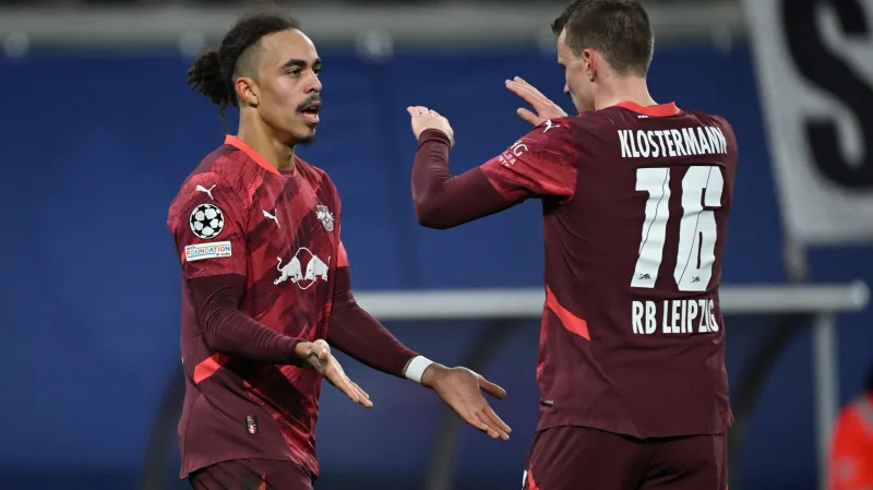 Radost hráčů Lipska