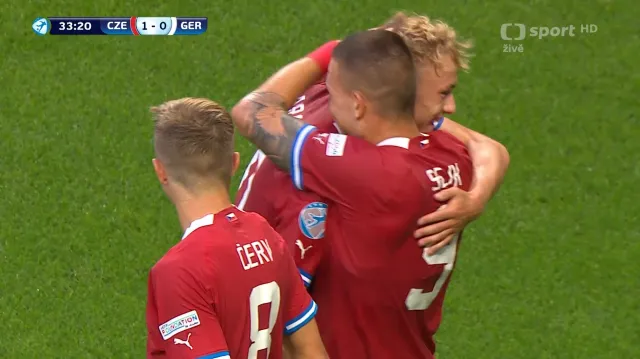 Gól v utkání Česko – Německo: 1:0 - Sejk (34. min.)