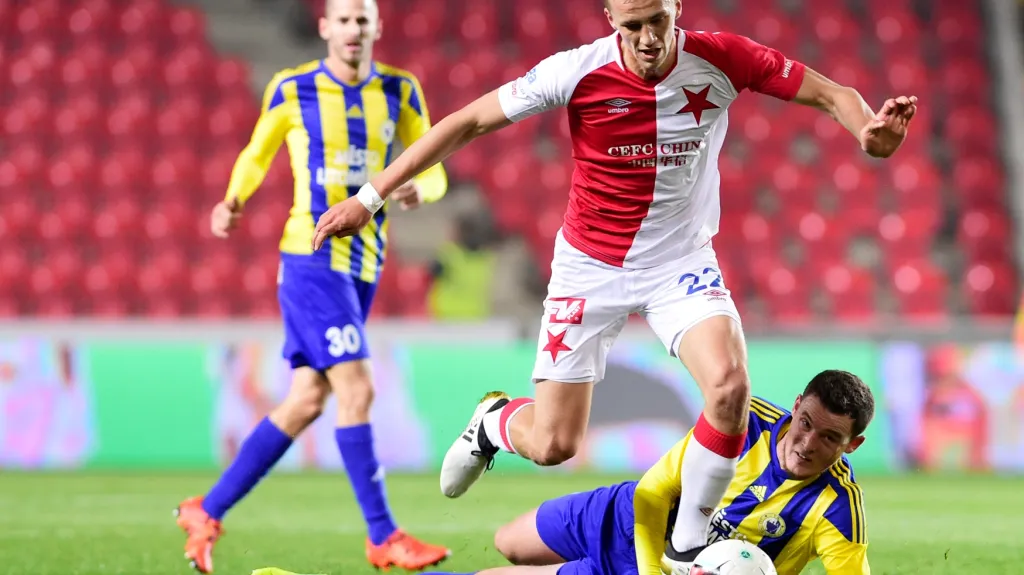 Tomáš Souček v dresu Slavie