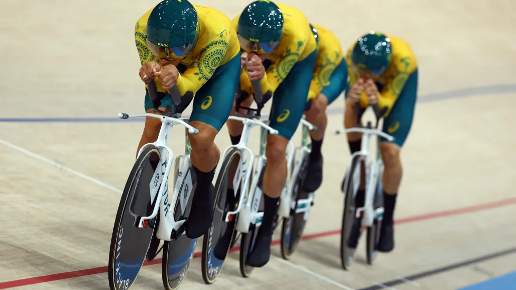 Zlatí australští dráhaři z týmové stíhačky