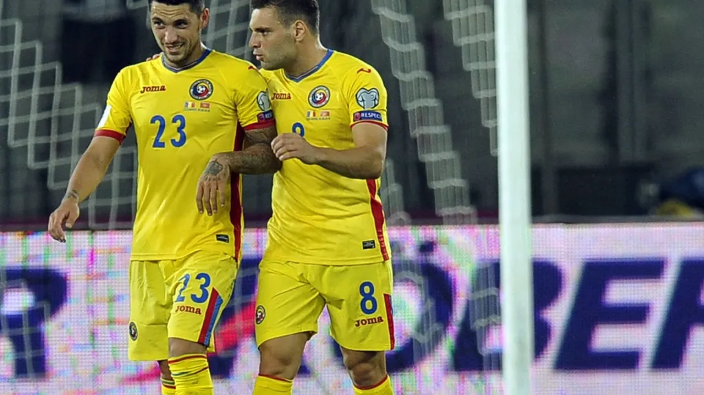 Nicolae Stanciu v dresu Rumunska