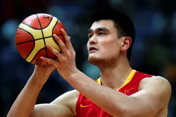 Jao Ming v reprezentačním dresu Číny