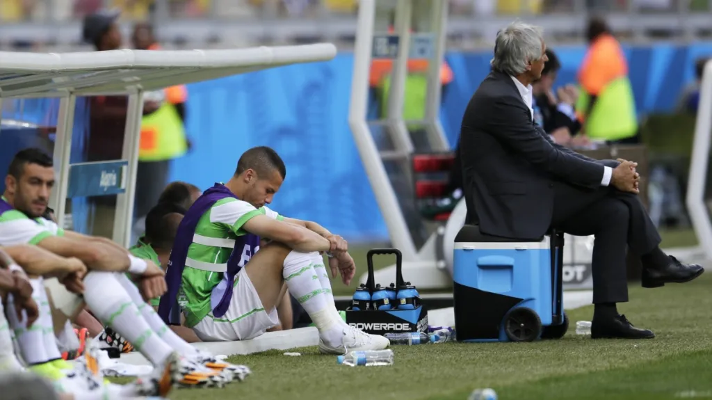 Trenér Halilhodžič a hráči Alžírska