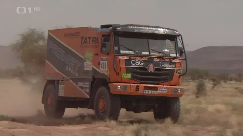 Tomeček potížím navzdory pokračuje na Africa Eco Race