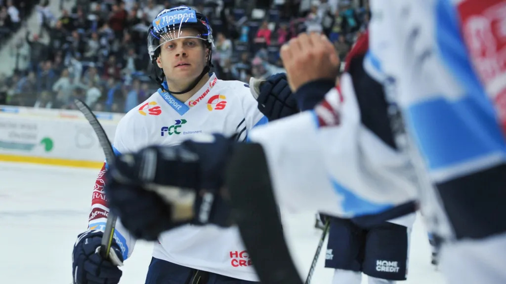 Tyler Redenbach slaví gól Liberce