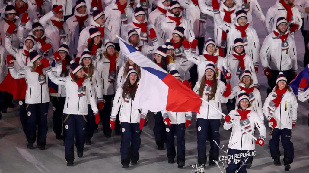 Nástup českých sportovců na ZOH 2018