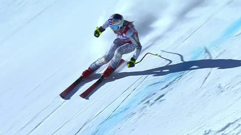 Jízda Ester Ledecké v super-G v St. Antonu