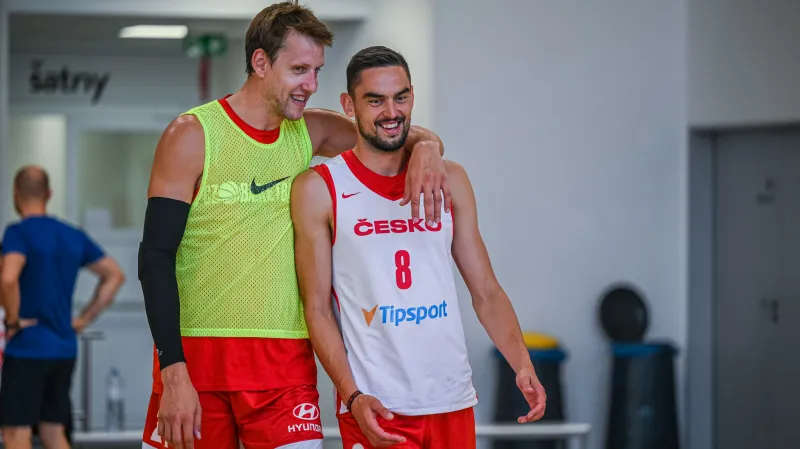 Jan Veselý s Tomášem Satoranským na přípravě v Poděbradech
