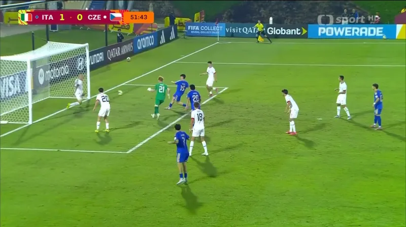 Sestřih utkání Itálie 17 – Česko 17